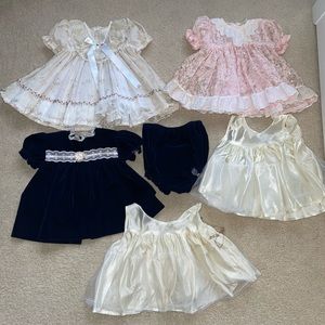 Vintage 18 month baby girl dresses lot of 5